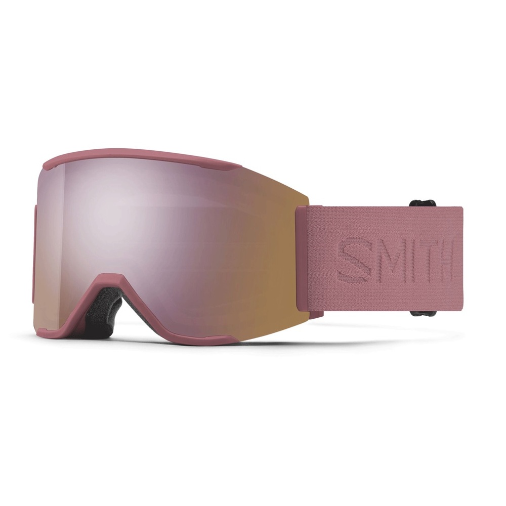 Pink Ski Goggles Smith Squad Mag Chalk Rose